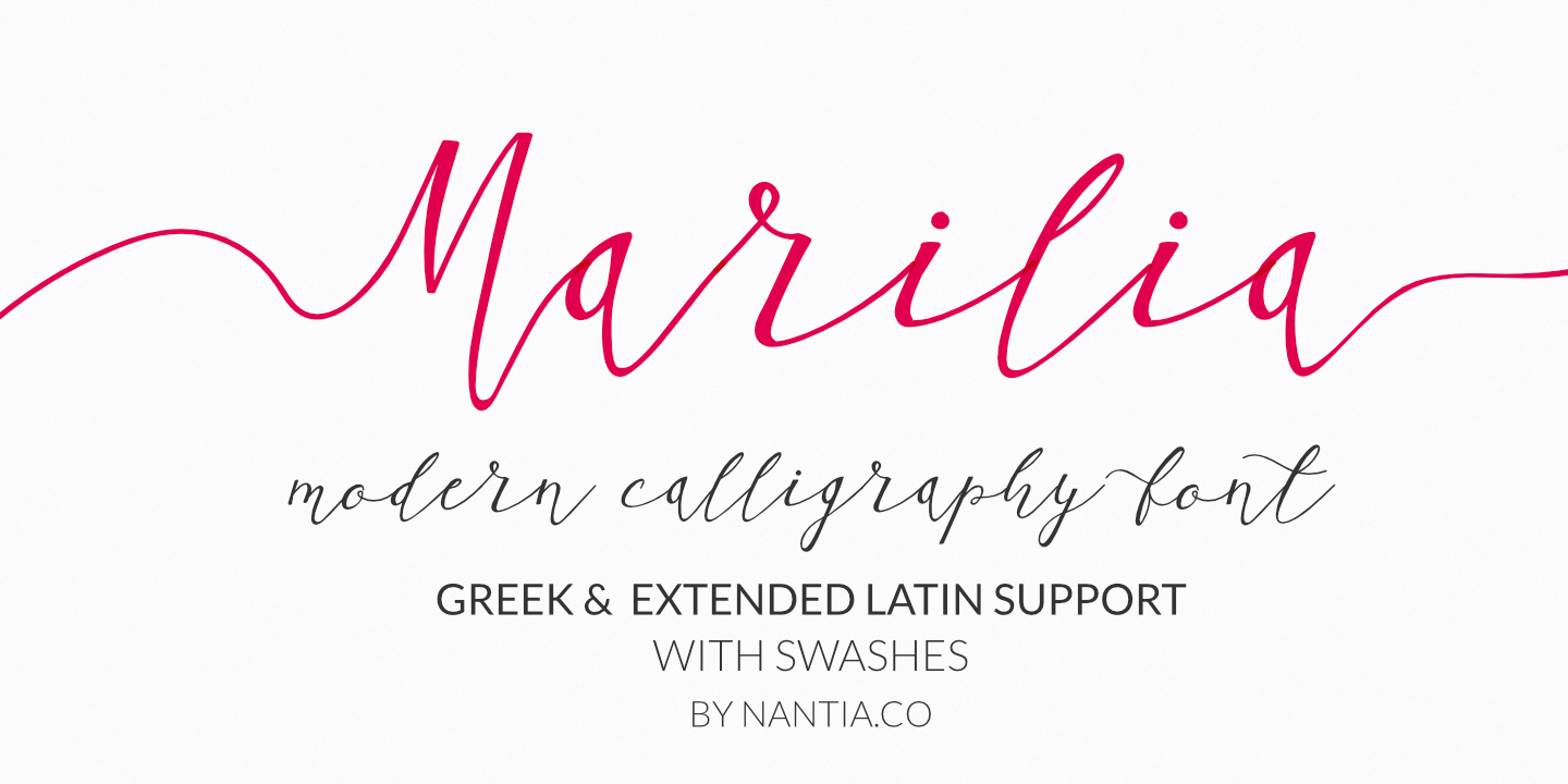 Пример шрифта Marilia Pro #1